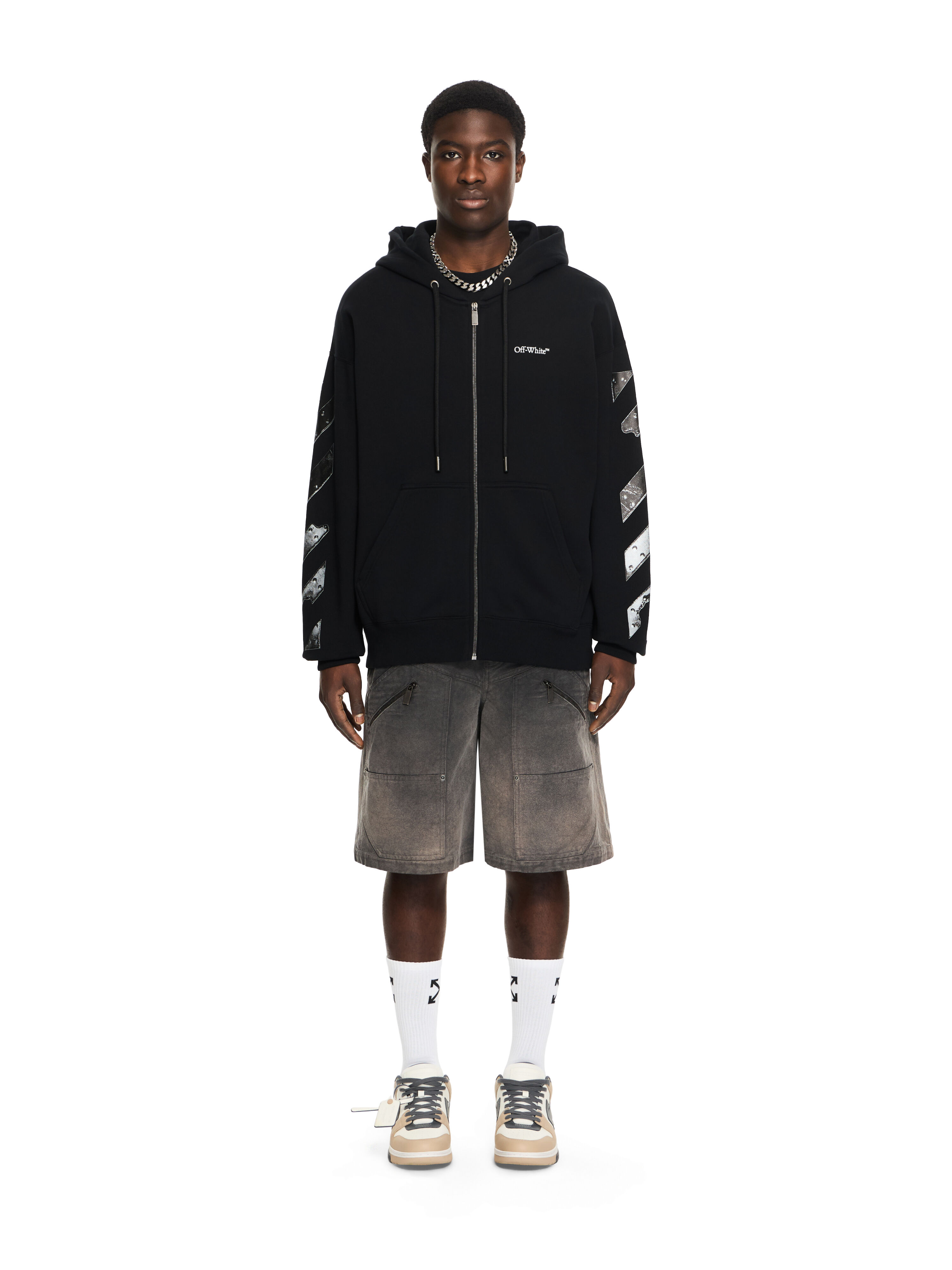 Metal Arrow Skate Zip Hoodie